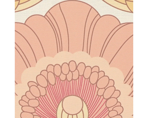 Detaljvy av en tapet med blommönster