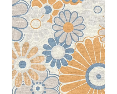 Blommig tapet med blommönster