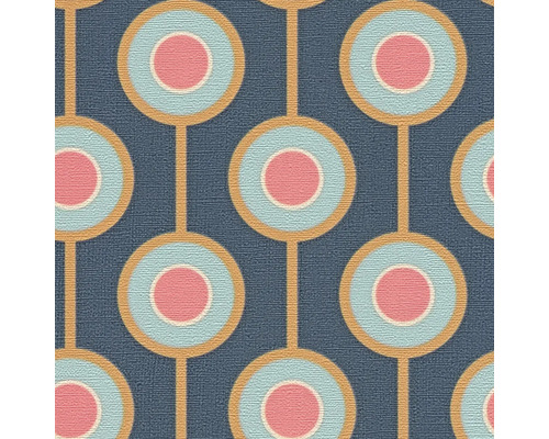 Tapet med cirkelmönster och anslutningslinjer.