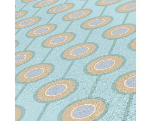 Tapet med geometriskt cirkelmönster