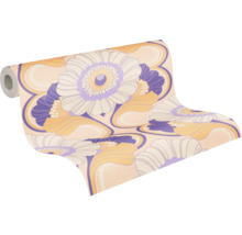 Tapet A.S. CRÉATION Retro blom lila 10,05x0,53m