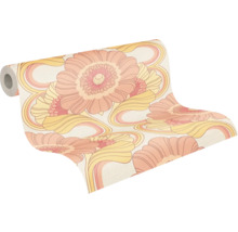 Tapetrulle med blommönster