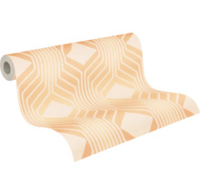 Tapet A.S. CRÉATION Retro orange 10,05x0,53m