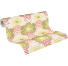 Tapet A.S. CRÉATION Retro blom rosa 10,05x0,53m