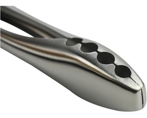 Detaljbild av grilltång i metall