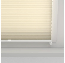 Detaljvy av en plisségardin på ett fönster