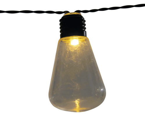 Glödlampa på ljusslinga