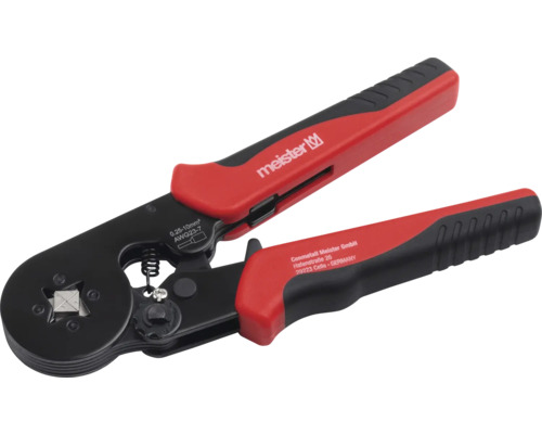 Krimptång med svart huvud och rödsvarta handtag