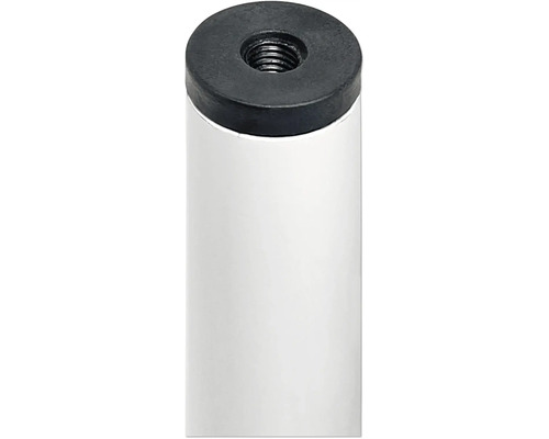 Möbelben av metall med skruvgänga