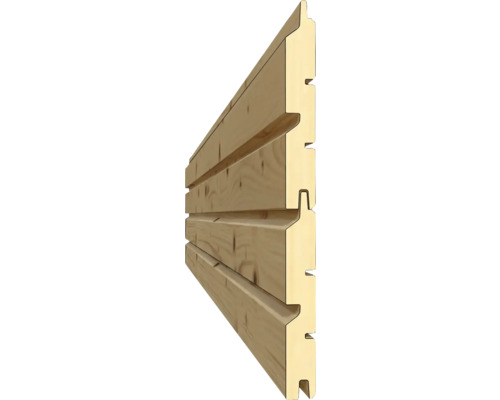 Träfasad av spontade brädor