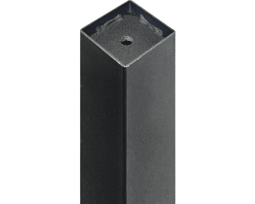 Bordsben av metall med gängat hål