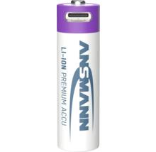 Ansmann Li-Ion Premium batteri med USB-anslutning