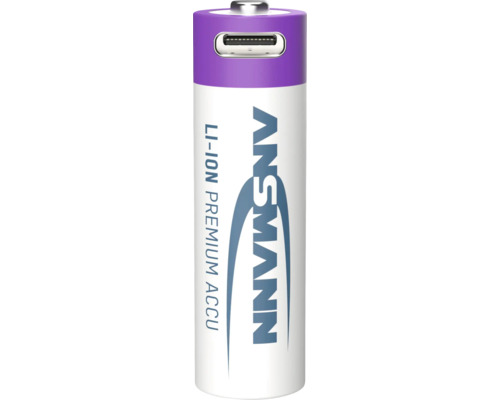 Ansmann Li-Ion Premium batteri med USB-anslutning