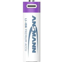 Ansmann Li-Ion Premium batteri med USB-anslutning