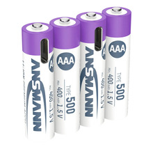 Fyra Ansmann AAA-batterier