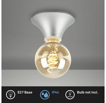 Taklampa med E27 sockel och IP44 skyddsklass, glödlampa ingår ej