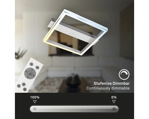 Fyrkantig taklampa med dimfunktion och fjärrkontroll