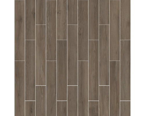 Läggning av långsträckta plattor med träutseende