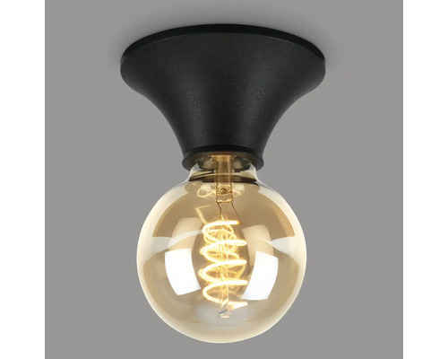 Taklampa med rund glödlampa