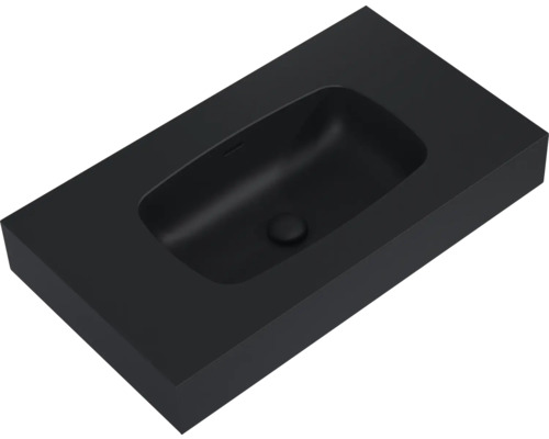 Svart tvättställsskål