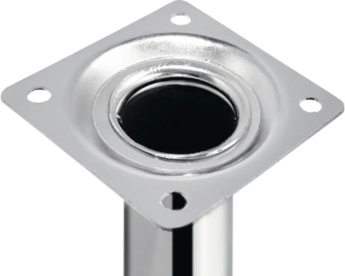 Möbelben i metall med monteringsplatta