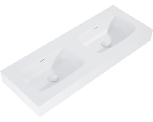 Dubbla tvättställ av sanitetskeramik