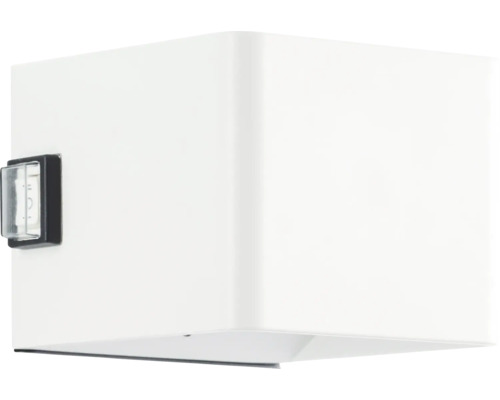 Vit vägglampa för inomhusbruk med orienteringsljus