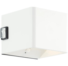 Fyrkantig vägglampa med strömbrytare