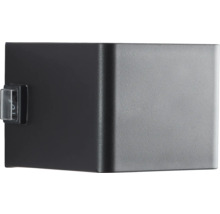 Kubformad vägglampa med strömbrytare