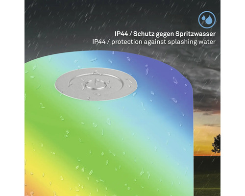IP44 symbol: Skydd mot stänkvatten