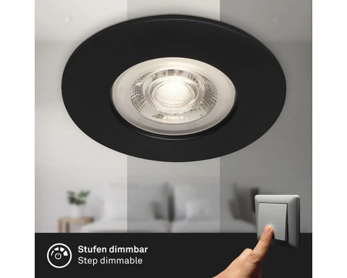 Takmonterad spotlight, stegvis dimbar