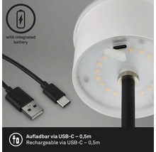 Bordslampa BRILONER utomhus svart, IP44