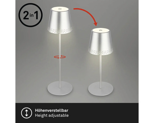 Höj- och sänkbar 2-i-1 bordslampa