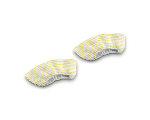 Två mikrofiberöverdrag för ångrengörare