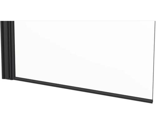 Duschvägg med svart ram