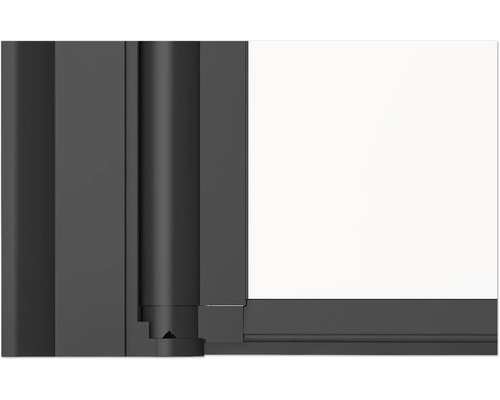 Detaljvy av ett fönster med ram