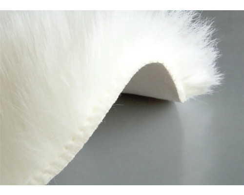 Närbild av en matta med konstgjord päls