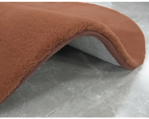 Detaljvy av en brun matta med lugg