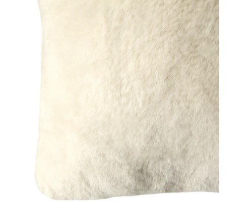Prydnadskudde med faux fur-utseende