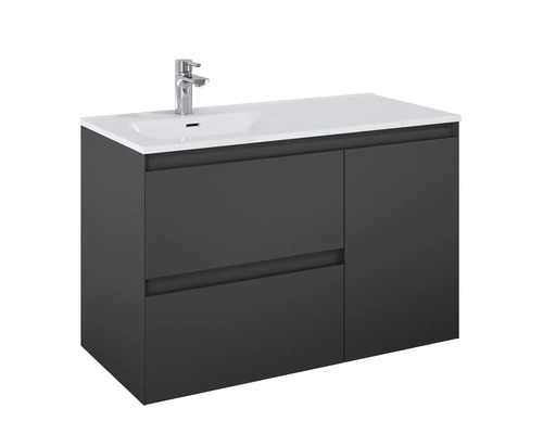 Tvättställsskåp med handfat och blandare