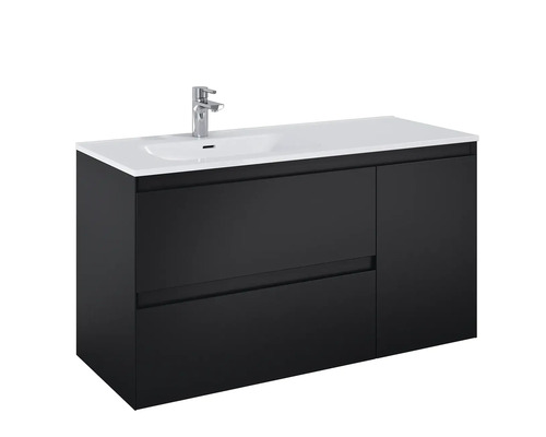 Underskåp med tvättställ och blandare för badrummet