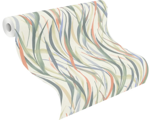 Tapetrulle med abstrakt växtmönster