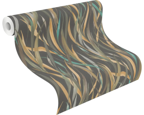 Tapetrulle med bladmönster