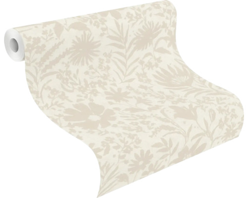 Tapetrulle med blommönster