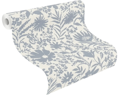 Tapetrulle med blommönster