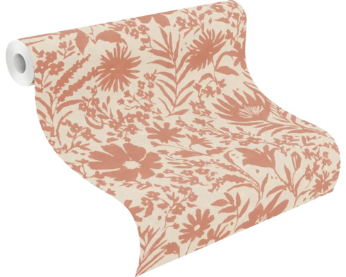 Tapetrulle med blommönster