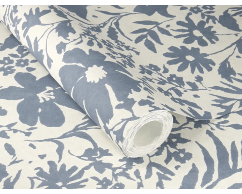 Tapetrulle med blommönster