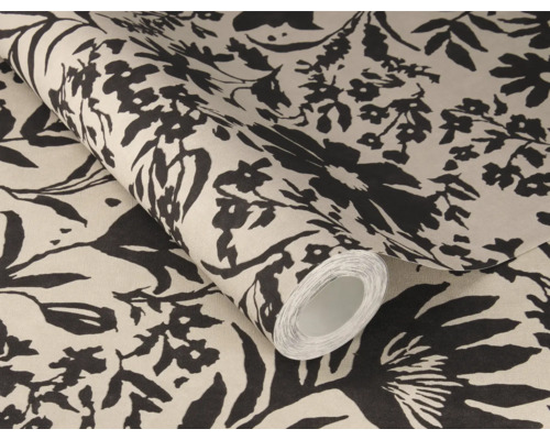 Tapetrulle med blommönster