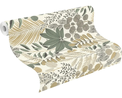 Tapetrulle med botaniskt mönster för väggdekoration