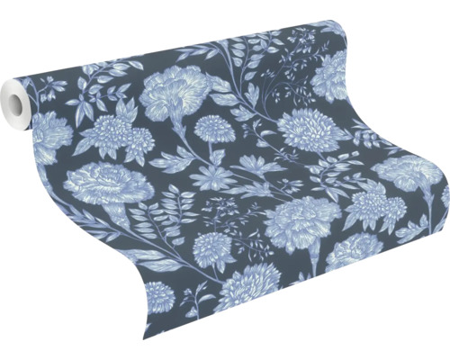 Tapetrulle med blommönster